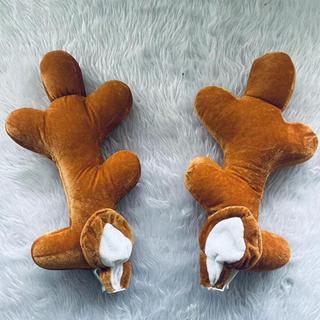 Xe Giáng Sinh Tuần lộc Gạc Trang Trí Cotton Tự Động Ngày Lễ Phụ Kiện Trang Trí Dễ Thương Lễ Hội Trang Trí Cho Xe Tải boivn