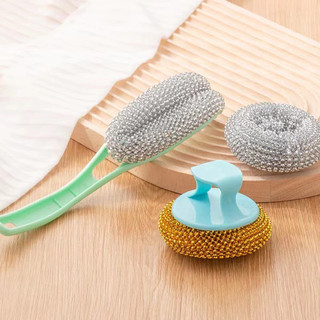 Set 2 Bàn Chải Cọ Rửa Đa Năng Dùng Cho Xoong Nồi, Bát Đĩa, Bếp Nấu Tiện Lợi