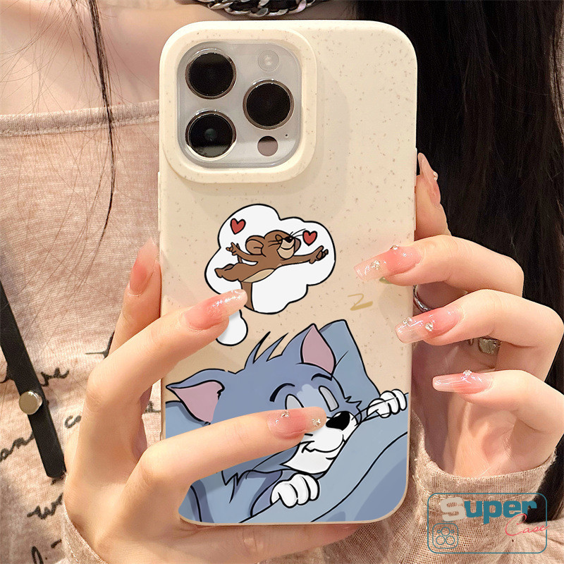 Ốp Lưng Tương Thích Cho IPhone 15 13 17 16 11 14 12 Pro Max XR Air X XS Max 6s 16 8 14 15 6 Plus SE 2020 Phim Hoạt Hình Dễ Thương Giấc Mơ Bạn Bè Chuột Mèo Bìa Mềm