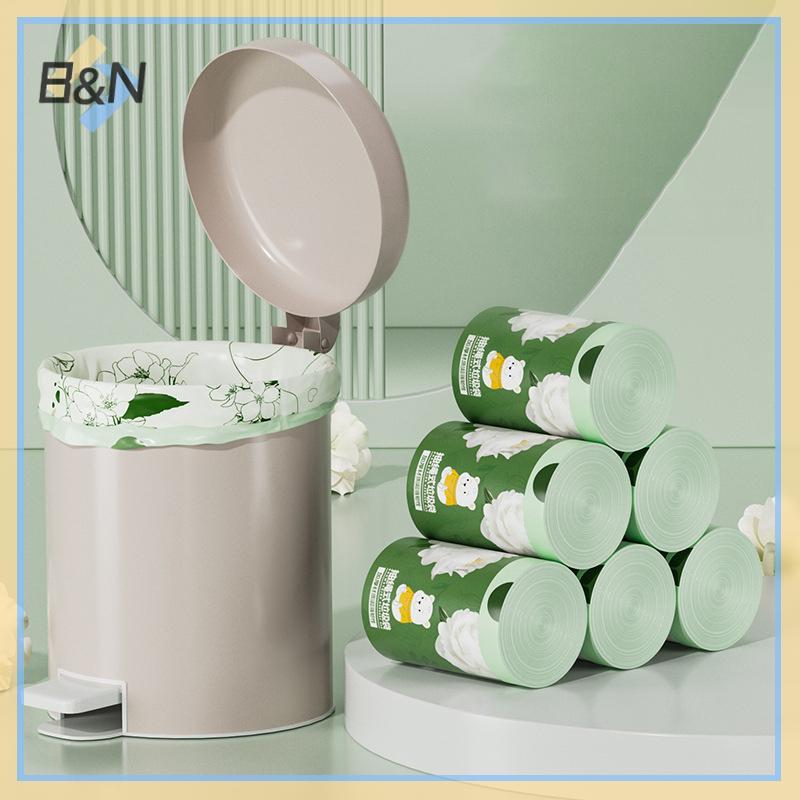 B & N In Túi Đựng Rác Di Động Dày Hoạt Hình Nhà Bếp Phòng Tắm Túi Đựng Rác Dây Rút Dùng Một Lần.