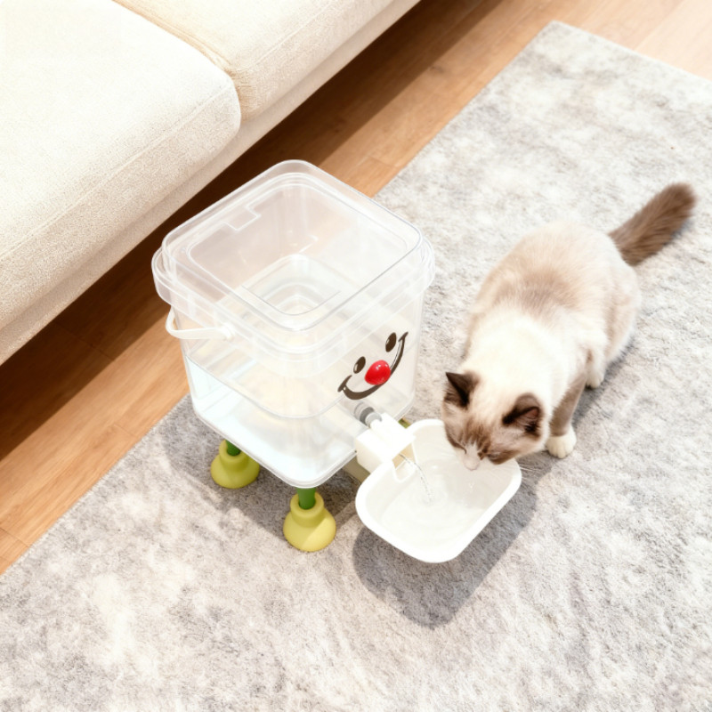 Đài Phun Nước Tự Động 5L Cho Thú Cưng - Bình Trong, Bát Chống Tràn, Dễ Tháo Rời, Nước Luôn Sạch