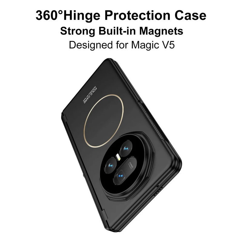 Vỏ bản lề từ tính Funda cho chân đế Honor Magic V5 Vỏ kính cường lực toàn thân