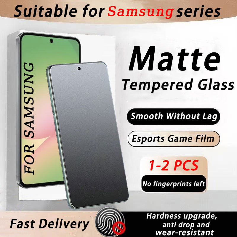 Kính cường lực mặt nhám chống bám vân tay cho Samsung ss Galaxy A56 A55 A54 A36 A35 A34 A26 A25 A24 A23 A17 A16 LTE A15 A14 A13 5G 4G 2025