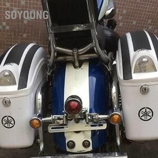 soyoung Keenso Universal Motorcycle License Plate Holder Bracket Mount Holder (Màu đen)