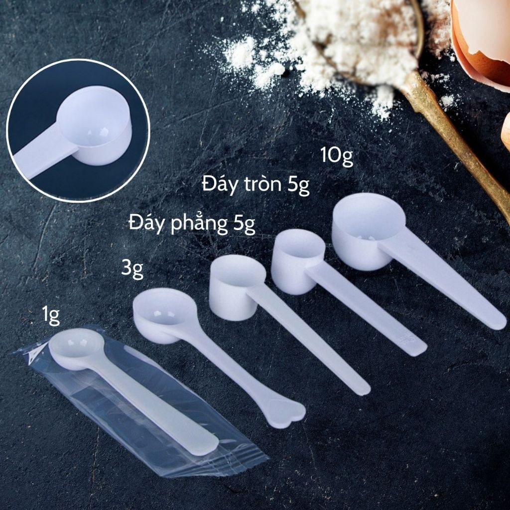 Muỗng đong sữa định lượng gram thìa nấu ăn nhà bếp định lượng gia vị pha chế làm bánh 1g 3g 5g 10g - FE120