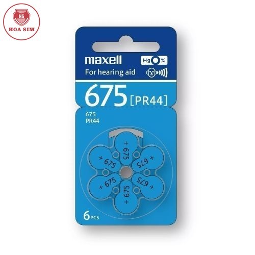 Pin Máy Trợ Thính Maxell PR44-675 Chính Hãng - Vỉ 6 Viên | Shopee Việt Nam
