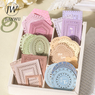 JIANWU Ngoại Vi Tầm Nhìn Series Vintage Nhãn Biên Giới Phong Cảnh Chất Liệu Cắt Dán Sổ Lưu Niệm Nhãn Dán Sáng Tạo Tạp Chí Văn Phòng Phẩm