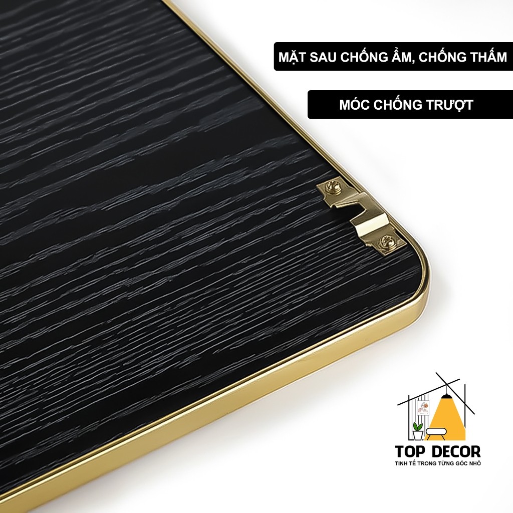 Đồng Hồ Treo Tường Tráng Gương Kim Trôi 5D Decor Phòng khách, Phòng Làm Việc, Sang Trọng, Hiện Đại,  Decor phòng