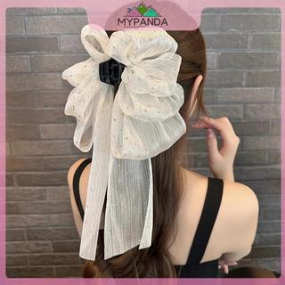 MYPANDA Thời Trang Nơ Lớn Vuốt Tóc Kẹp Siêu Cổ Tích Tính Khí Mũ Đội Đầu Nữ Ngọt Ngào Phụ Kiện Tóc.