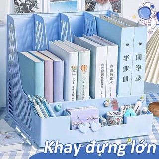 Kệ Để Tài Liệu 4 Ngăn Màu Pastel – Giá Đựng Sách Decor Bàn Học, Phù Hợp Văn Phòng & Không Gian Làm Việc