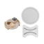 YOI Lớp Silicon Handmade Khay Tròn Khuôn Món Ăn Khuôn Hoa Đế Khuôn