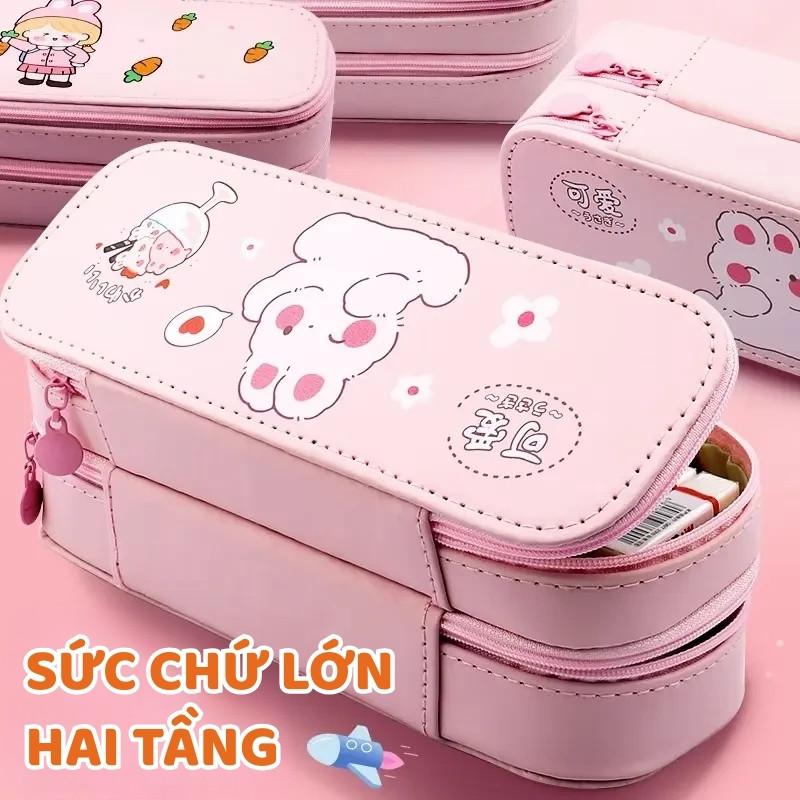 Hộp Bút Tiểu Phi Hiệp 2 Ngăn Siêu Dễ Thương – Túi Đựng Bút Học Sinh Rộng Rãi, Tiện Dụng Mang Đi Học