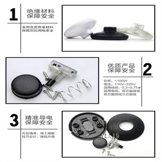 Nút Nhấn 317 Chân Trực Tuyến Công Tắc Nửa Chiều 2A Đèn Đầu Giường Đèn Bàn Đèn Sàn Tự Khóa Công Tắc Chân