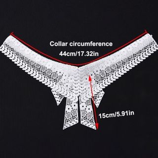 ORDOBOX Cổ Giả, Cổ Ren Hoa Giả Có Thể Tháo Rời, Đầm Cưới Màu Đen Trắng Thời Trang Phụ Kiện Nữ Bé Gái