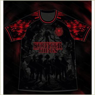 GC12 Stranger Things 5 jersey dạo phố Áo thun ngắn tay áo thun GC12