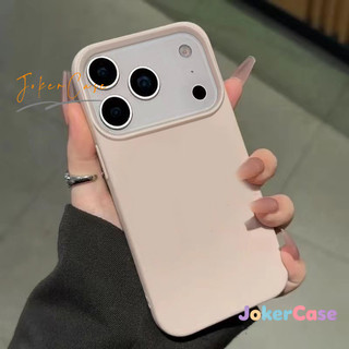 Vỏ Cho IPhone 17 11 16 13 14 12 15 Pro Max X XS Max XR 15 14 16 Plus Air Mẫu Kẹo Màu Đơn Giản Mẫu Da Màu Mềm