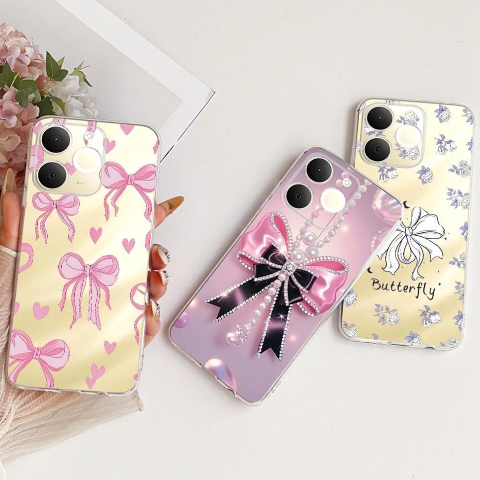 Thời Trang Mới Sang Trọng Hoa Bướm Ốp lưng Realme Note 70 70T Narzo 80 Lite C71 RMX5313 Vỏ Silicon Mềm Trong Suốt Ốp Lưng