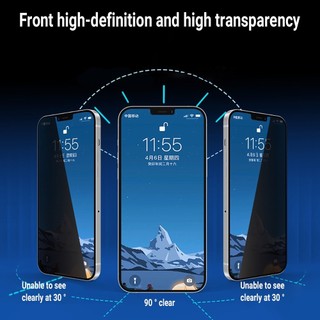 Dễ dàng cài đặt Hd / Bảo vệ màn hình kính cường lực riêng tư cho iPhone 11 12 13 14 15 16 17 Pro Max XS XR
