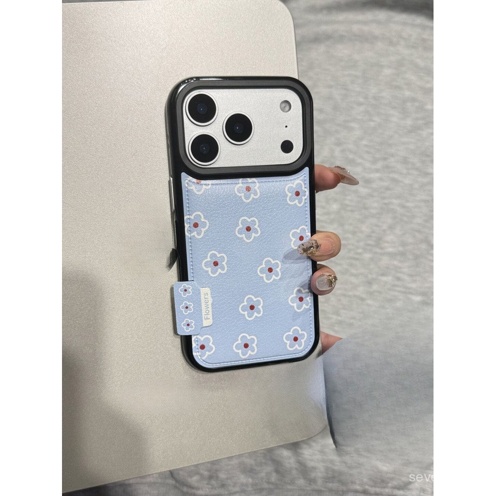 Ốp Điện Thoại Thích Hợp Cho iPhone 11 12 13 14 15 16 17 Pro max Plus Air Giả Da ins Full Màn Hình Hoa Chống Sốc Vỏ Bảo Vệ Chống Sốc Bao Gồm Tất Cả FBQM