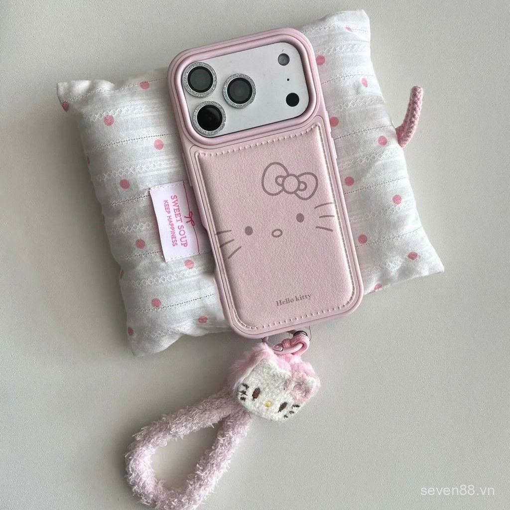 Ốp Điện Thoại Thích Hợp Cho iPhone 7 8 X XS XR XSMAX 11 12 13 14 15 16 17 Pro max Plus Air ins Style KT Cat Expression Sang Trọng Dây Buộc Chống Sốc Vỏ Bảo Vệ Chống Sốc Bao Gồm Tất Cả AVXI