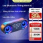 AI Loa Bluetooth không dây thông minh Loa kép Loa siêu trầm Đồng hồ báo thức điện tử Đồng hồ báo thức học sinh