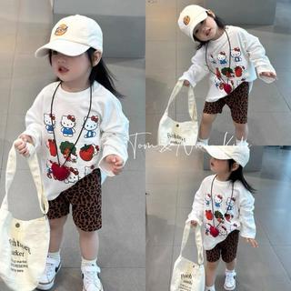 S188-[tomnaukid] Set áo thun dài tay hình MIC phối quần leggin beo cho bé gái size từ 9-40Kg