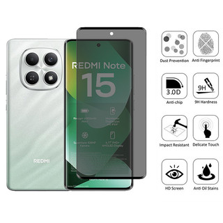 Redmi Note 15 4G 1-2 Chiếc Bảo Vệ Màn Hình Riêng Tư Kính Cường Lực Chống Nhìn Trộm Cho Xiaomi 14 13 Pro + Pro Plus 4G 5G 9D Kính Bảo Vệ Phim Chống Gián Điệp