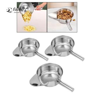 Muỗng bỏng ngô FUJIZOU, Thép không gỉ có tay cầm Muỗng chiên kiểu Pháp, Xẻng nhà bếp Thiết kế mỏ vịt Bao bì Muỗng đá tiện dụng Sử dụng nhà bếp