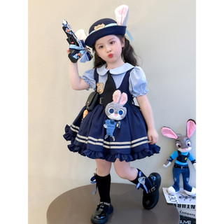 Bé Gái Thỏ Sĩ Quan Judy Quần Áo Trẻ Em Quần Áo Trẻ Em Đầm Công Chúa Gothic