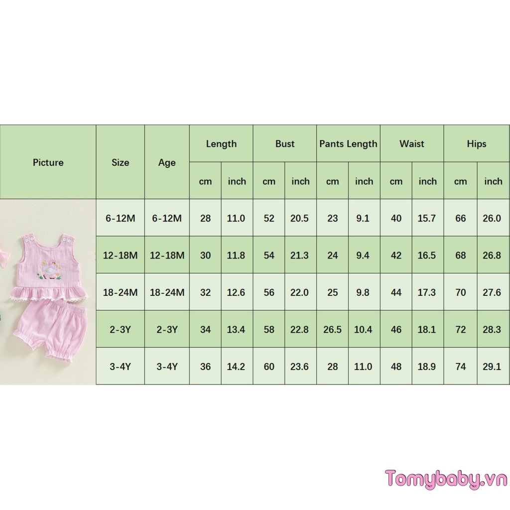 Bộ trang phục mùa hè cho bé gái mới biết đi Áo Vest thêu cổ tròn không tay + Bộ quần short hở lưng co giãn