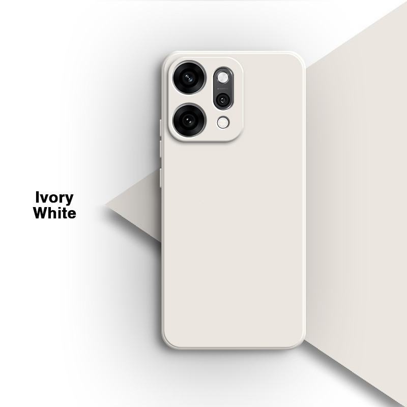 Ốp Silicon Lỏng Cho OPPO Reno 14 13 12 Pro F 14F OPPOReno14Pro Reno14 Reno14F 5G 4G Vỏ Điện Thoại Vuông Cặp Đôi Mỏng Bảo Vệ Ống Kính Máy Ảnh Ốp Lưng Mềm Chống Sốc
