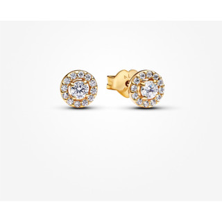[2026 mới] Bông tai hình tròn mạ vàng 14K