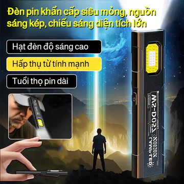 【Siêu Mỏng/2 Chế Độ Sáng】JMYPIN - Đèn Pin Du Lịch Khẩn Cấp Ngoài Trời Chống Nước - Đèn Pin Siêu Mỏng Nhẹ/Đèn Pin 2 Chế Độ/Đèn Pin Cắm Trại/Đèn Pin Khẩn Cấp