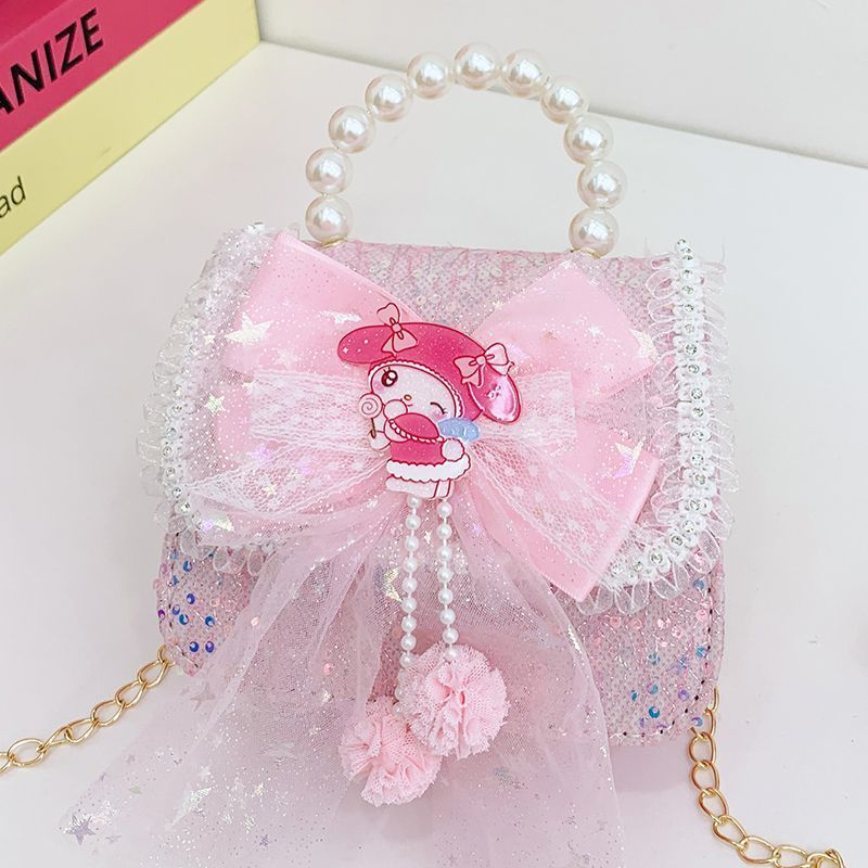 🔥 Dễ thương vai túi 🔥 Sanrio Túi Xách Tay Cho Bé Kuromi Túi Đeo Chéo ins cô gái quà tặng có hàng sẵn ✭Túi Đeo Ngang Trẻ Em Kulomi Túi Nhỏ Nữ Phong Cách Mới Dễ Thương Cho Bé Nữ Sanrio Túi Xách♤