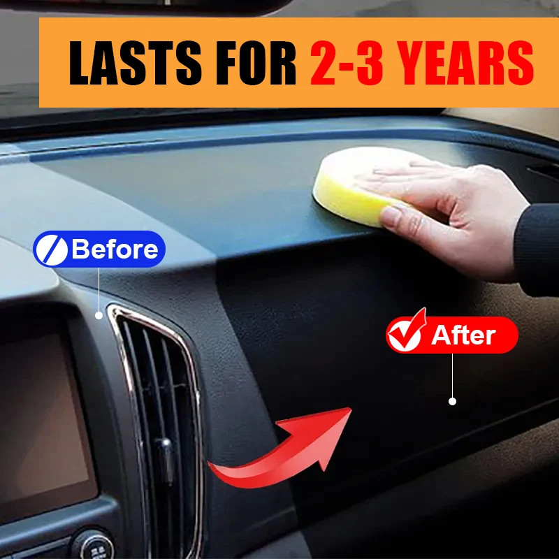 Xe Nhựa Phục Hồi Trở Lại Màu Đen Bóng Nội Thất Ô Tô Da & Bảng Điều Khiển Đổi Mới Sáp Lớp Phủ Chất Tự Động Đánh Bóng Và Sửa Chữa Lớp Phủ