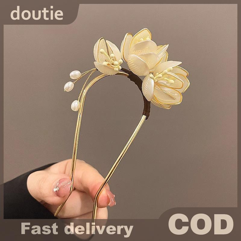 Doutie Kẹp Tóc Hợp Kim Thiết Kế Mộc Lan - Phong Cách Thanh Lịch Vintage