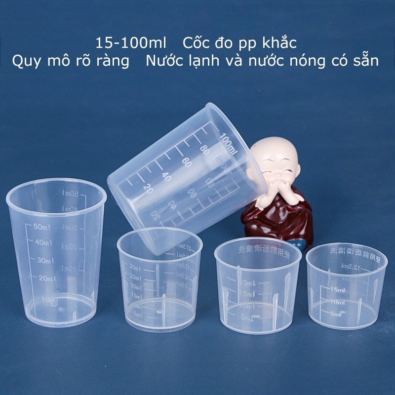 Cốc đong nhựa 30ml, 50ml, 100ml FE123