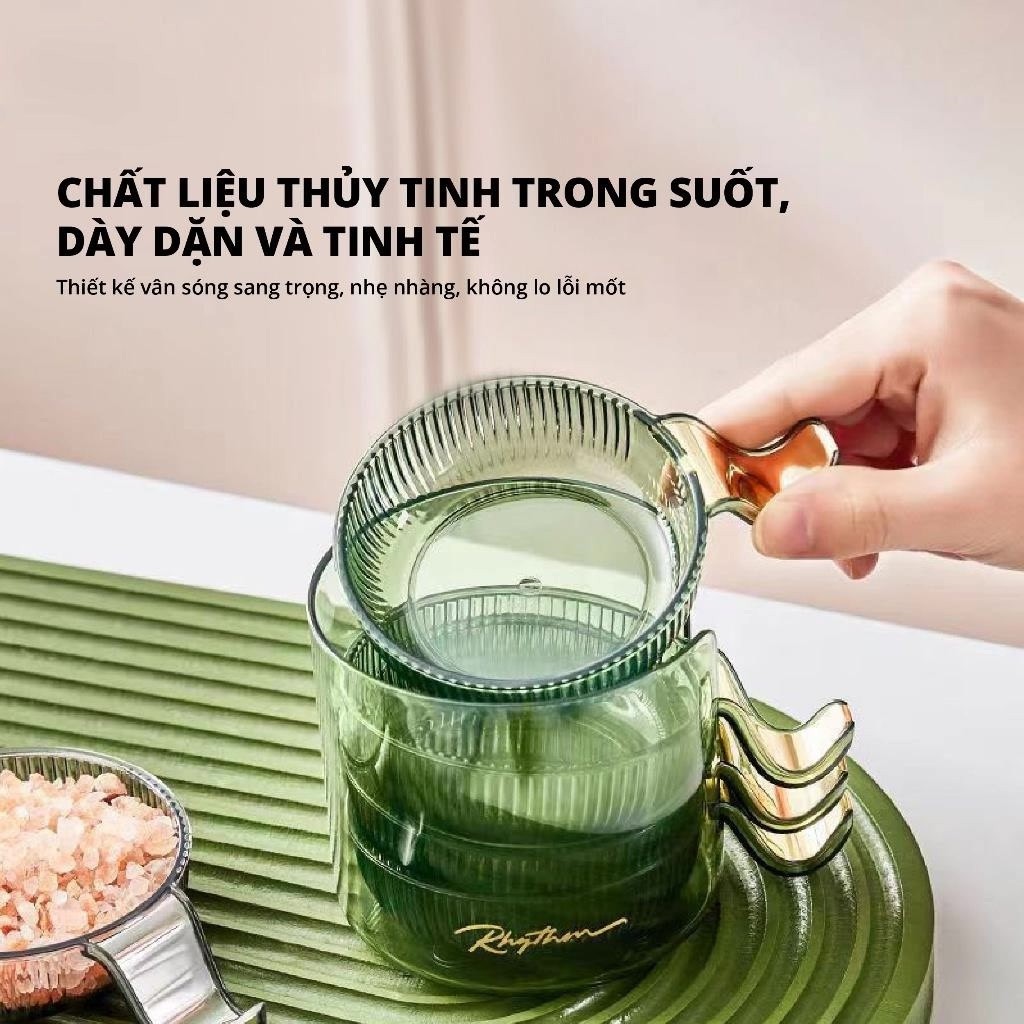 Bộ 4 Chén Dĩa Đựng Nước Chấm Có Khay Đựng Có Tay Cầm Tiện Dụng