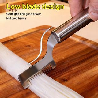 Máy cắt vỏ sò TVKR, Máy cắt hành tây, Máy hủy hành lá cây, Máy thái rau củ bằng thép không gỉ, Dụng cụ nhà bếp sáng tạo, Dụng cụ nhà bếp OIK