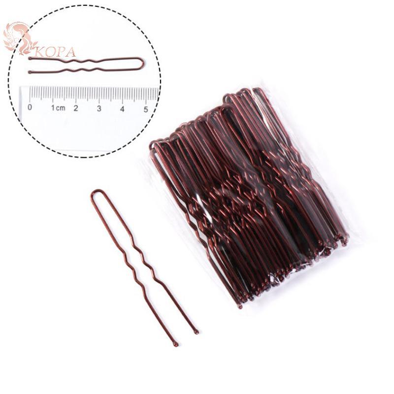KOPA 50 Chiếc Nữ Vàng Kẹp Tóc Kiểu Tóc Dụng Cụ Tạo Kiểu Tóc Hairgrip Hình Chữ U Barrette Kẹp Tóc Cho Nữ Phụ Kiện Tóc VN