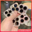 Kẹo Macaron Màu Cao Cấp Bảo Vệ Camera Tương Thích Cho IPhone 17 11 Pro Max 13 12 Mini 15 14 Plus 16 Plus 12 15 14 13 Pro Max Full Cover Kim Cương Màu Bảo Vệ Ống Kính Phim
