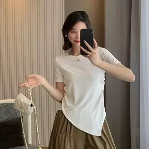 Giảm giá 29K áo phông xịn nữ girl phố ôm body điệu kiểu vintage hot sang chảnh áo thun đẹp kiểu hàn quốc