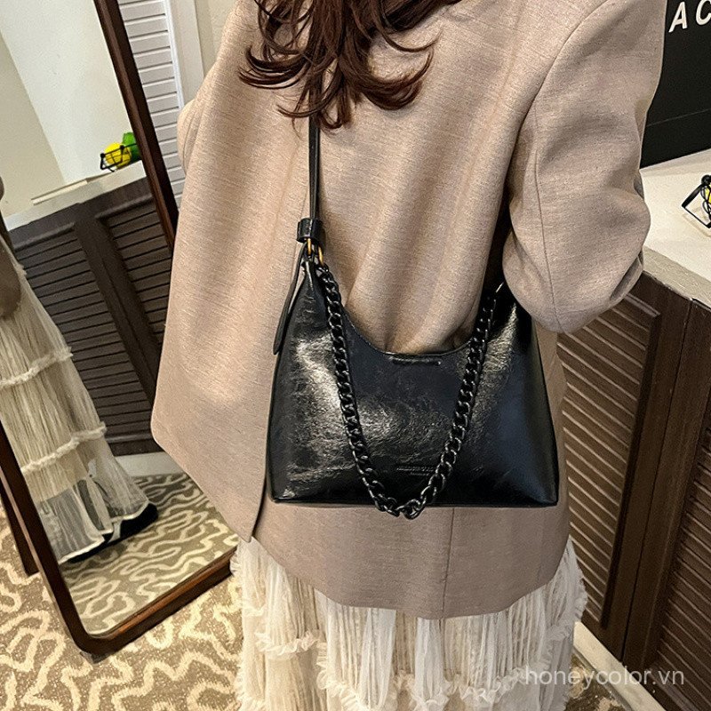 Túi Vintage Chất Lượng Cao Cho Nữ 2026 Thời Trang Mới Đa Năng Túi Đeo Ngang Vai Đơn Nách Túi Tote Nhỏ
