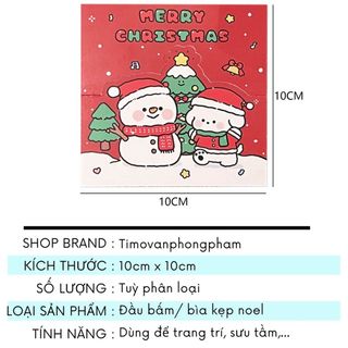 Đồ Gói Card Tấm Trang Trí Giấy Gói Quà Noel Gift Christmas Xinh Timo GQ65