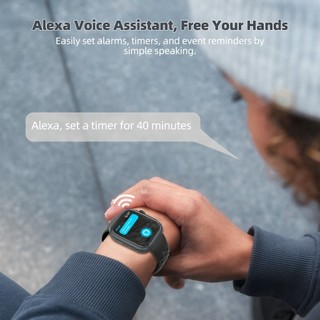 Đồng hồ thông minh GOOJODOQ có GPS Bluetooth, trợ lý giọng nói Alexa, khả năng chống nước 3ATM và theo dõi hoạt động