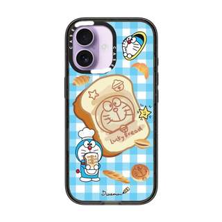 CASECASE X Doremon Memory Bread Black Edge Clear Hard Từ Hút Tác Động Dành Cho Apple IPhone 12 13 14 15 16 17 Pro Max Air Plus Có Hộp