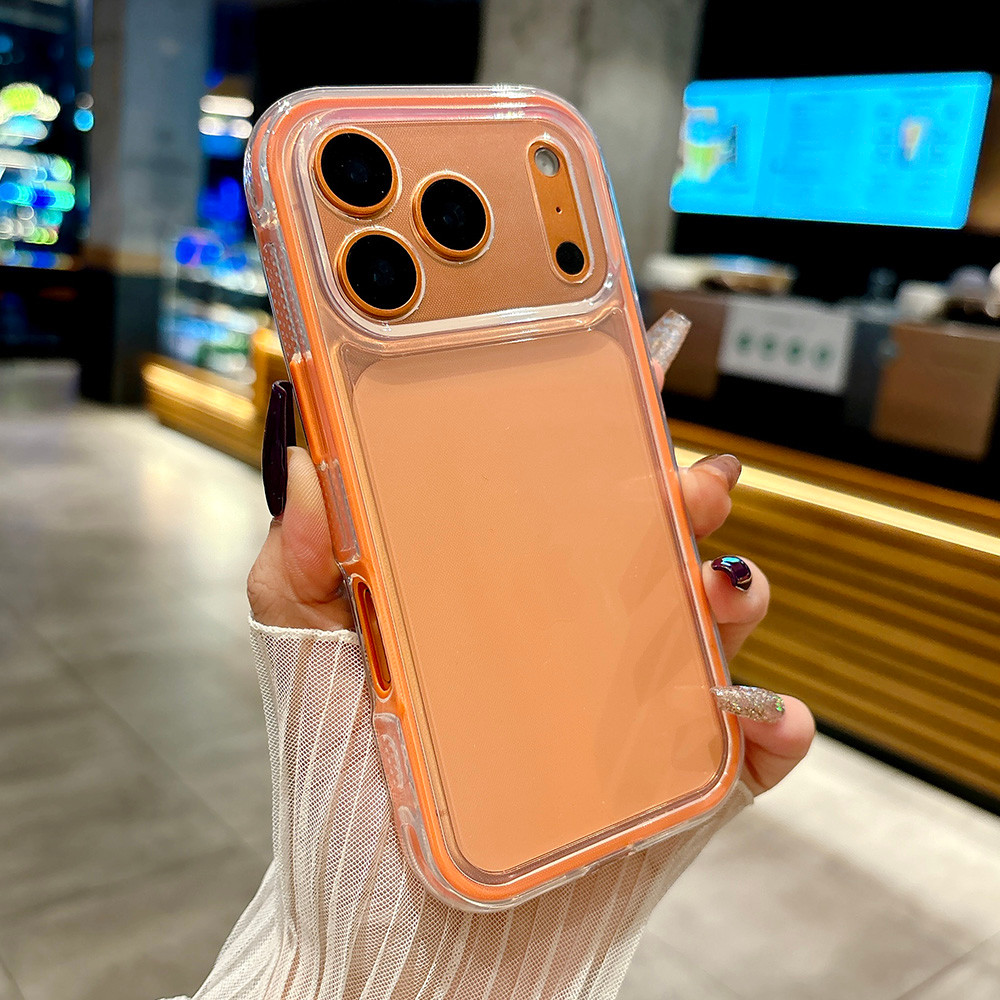 Ốp Điện Thoại Nhựa Lấp Lánh Kim Cương 3D Anh Đào Cho iPhone 17 Pro Max 16 Plus 15 14 13 12 11 Vỏ Bảo Vệ Chống Sốc