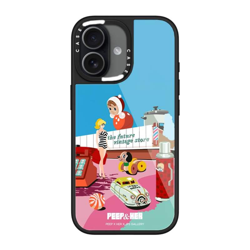CASECASE X Funture Vintage Store Case Chống Trầy Xước Từ Hút Kính Dành Cho IPhone 17 Air 16 15 14 Pro Max Plus Ốp Lưng Cứng Có Hộp Khắc logo