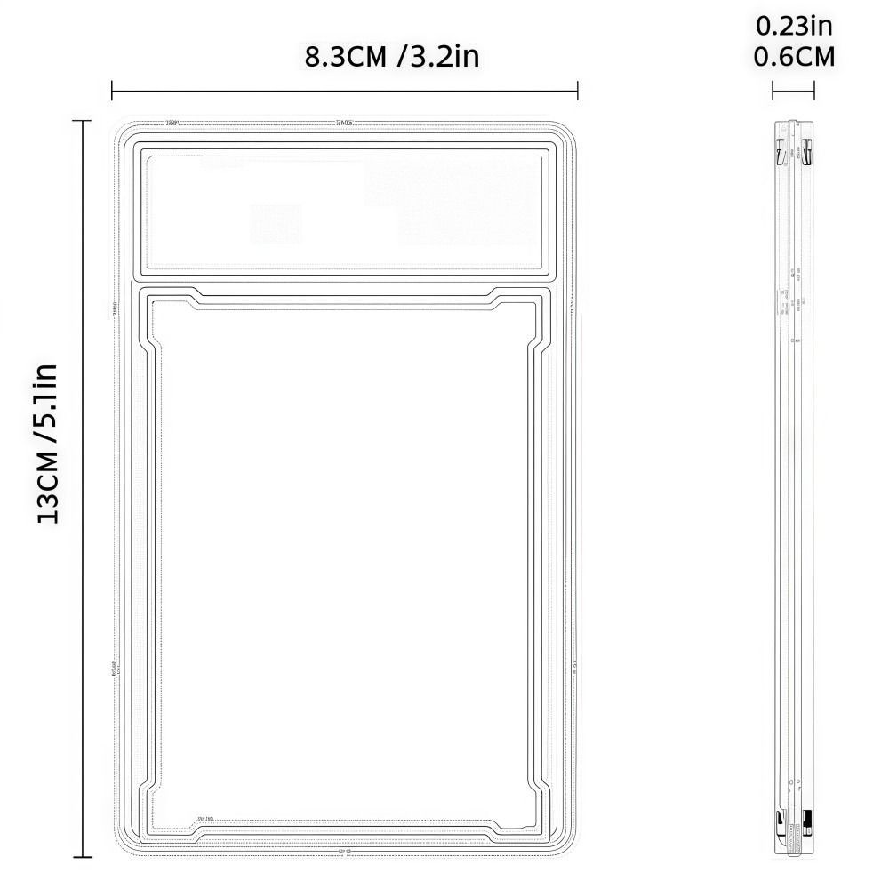 Thẻ phân loại GOODH PSA, Hộp đựng thẻ sưu tập 35PT có thể tháo rời chống tia cực tím, Chất lượng cao Bền bỉ trong suốt Hộp bảo vệ thẻ giao dịch chắc chắn Màn hình lưu trữ