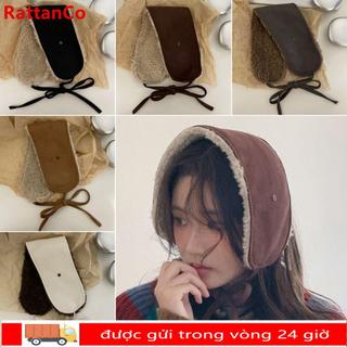 Máy sưởi tai RATTANCO, Bịt tai Lambswool ấm áp mùa đông / Bịt tai sang trọng Chamois, Nút tai mềm mại bảo vệ lạnh